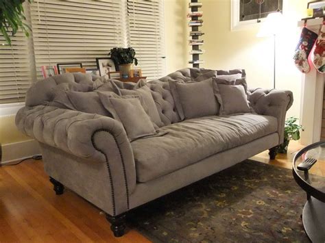 Dollhouse camel back rolled arm sofa faded blue couch upholstered 1. Changing the Sense of the Living Room with Camel Back Sofa ...