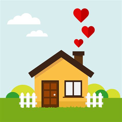 Casa do coração do amor Download Vetores Gratis Desenhos de Vetor Modelos e Clipart