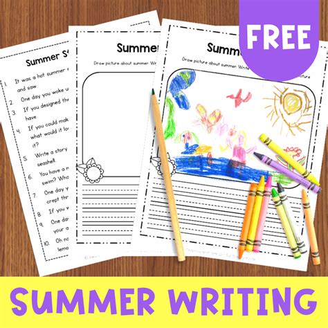 Summer Writing Prompts To Get Kinders Writing Simply Kinder