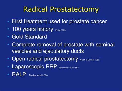 Ppt Radical Prostatectomy For Prostate Cancer Powerpoint Presentation Id