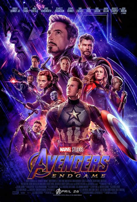 New ‘avengers Endgame Poster Showcases The New Team—including Captain