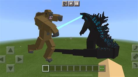 Godzilla Vs Kong Mod In Minecraft Pe Minecraft Videos