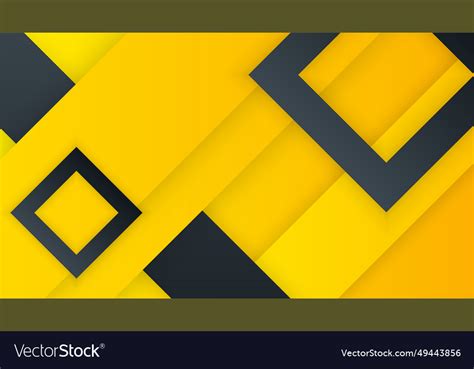 Black And Yellow Overlap Background Texture Vector Image
