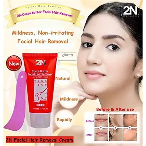 Permanent Facial Hair Remover Face Whitening Depilatory Cream Gentle