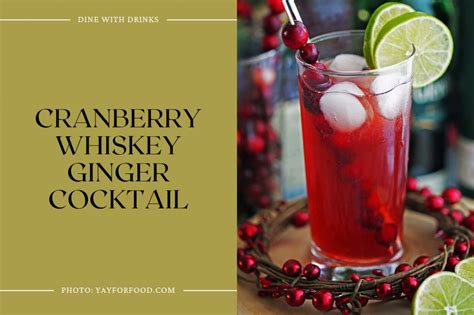 Whiskey And Cranberry Cocktails You Can T Resist Sipping Dinewithdrinks