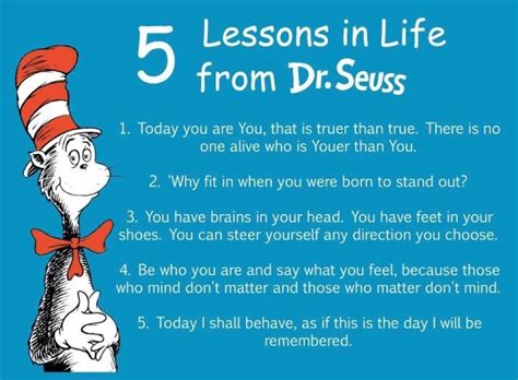 He managed to say, in a sentence or two, how to live with more life, or how to be more like you. Five lessons in life from Dr Seuss | Kat and her Blog