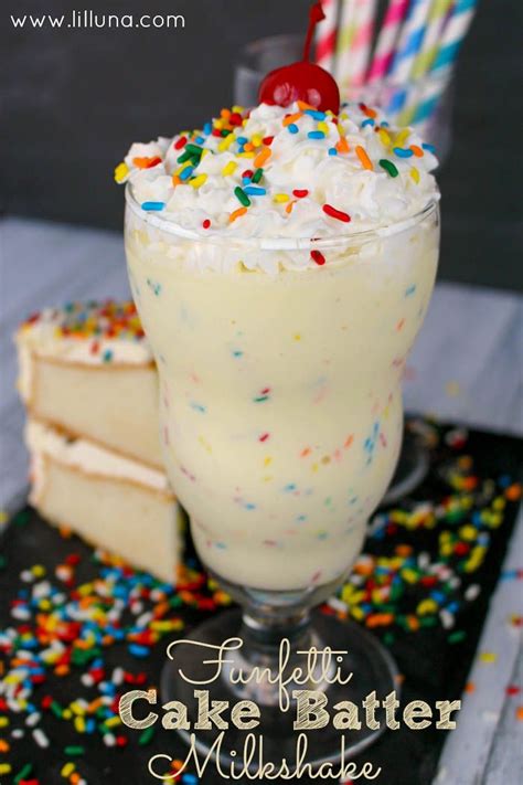 Cake Batter Milkshake Recipe Homemade Milkshake Cake Batter Shake