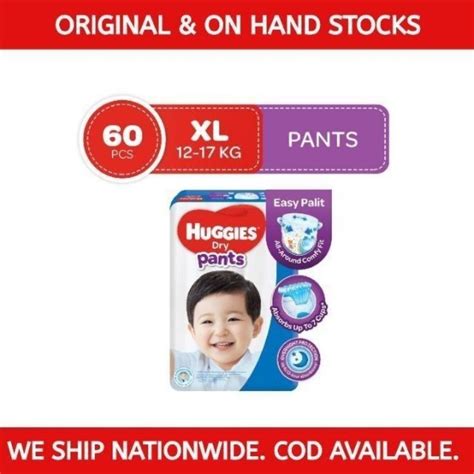 Huggies Dry Pants Xl 60pcs Shopee Philippines