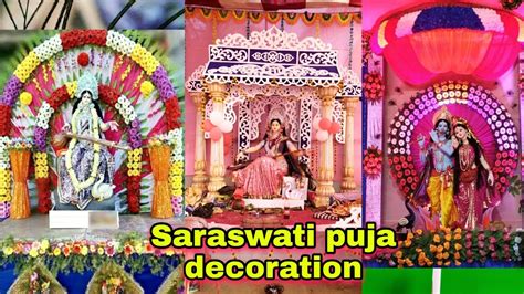 Saraswati Puja Decoration Saraswati Pujadecorationideas Thermocol