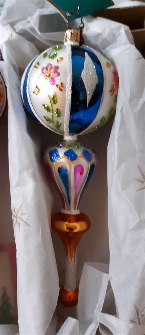 Christopher Radko Fantasia Glass Ornament Set Versailles Delight