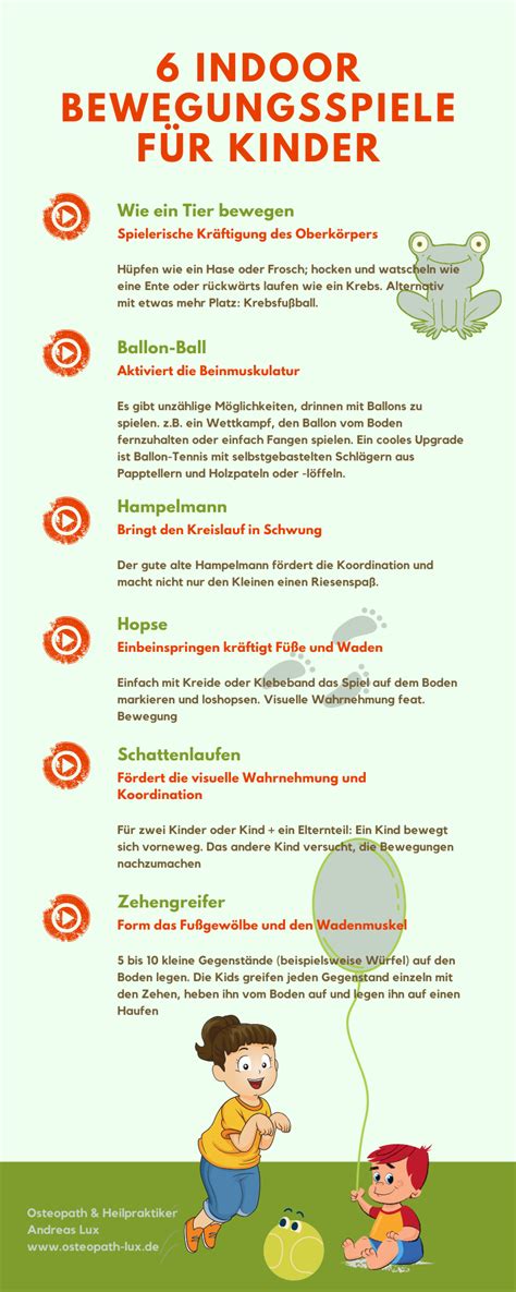 Indoor Bewegungsspiele für Kinder - Osteopath und Heilpraktiker Andreas Lux