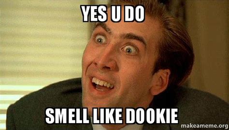 Yes U Do Smell Like Dookie Sarcastic Nicholas Cage Make A Meme