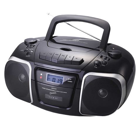 Supersonic Mp3cd Player With Usbaux Inputs Cassette Recorder And Amfm