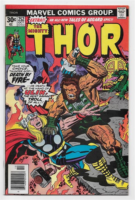 Sold Price Bronze Age 1976 The Mighty Thor Comic 252 From Marvel