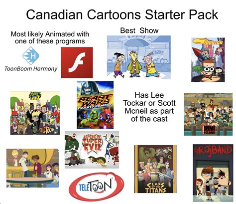 Canadian Cartoons Starter Pack Rstarterpacks Starter Packs Know
