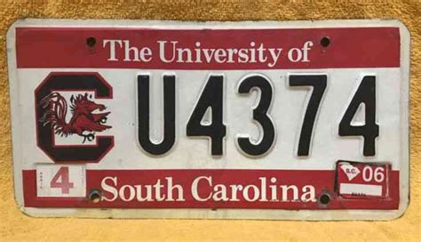 1950 South Carolina Sample License Plate Original