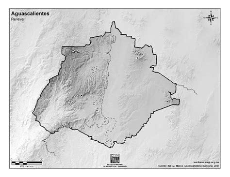 Mapa Para Imprimir De Aguascalientes Mapa Mudo De Montañas De