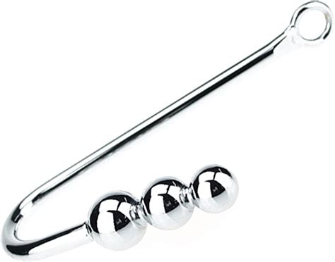 Butt Sex Plug Sexy Slave Top Quality Stainless Steel Anal Hook With Ball Hole Metal