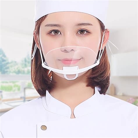 Transparent Sanitary Plastic Clear Reusable Mouth Shield Face Guard 10