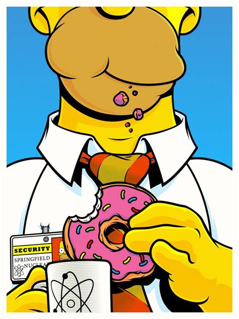 Own a very collectible, unique and verified work of art in an auction without reserve price. Desenho Simpsons Homer / Homer - Donuts, The Simpsons ...