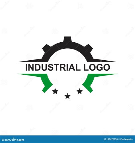 Industrial Business Company Logo Design With Using Gear Icon Template