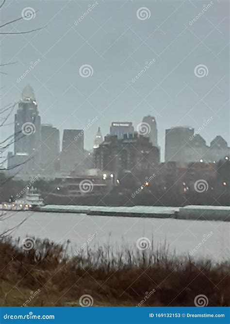 Gloomy Queen City Rain Storm Stock Image Image Of City Queen 169132153