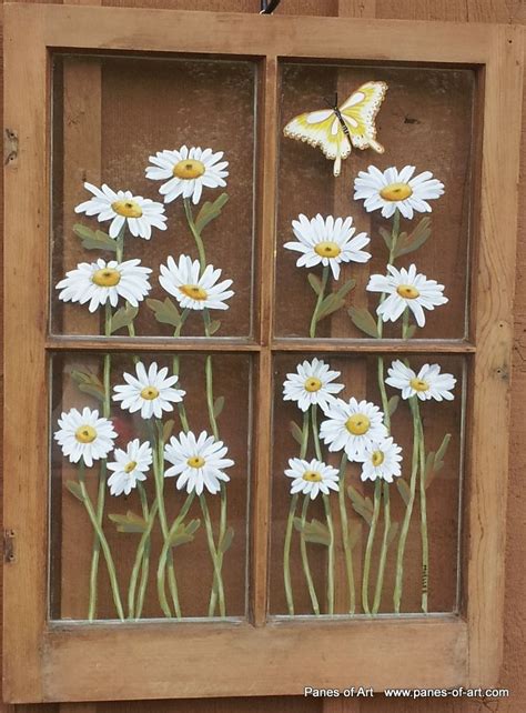 Panes Of Art By Michele L Mueller Daisy Garden 15500 Panes Of