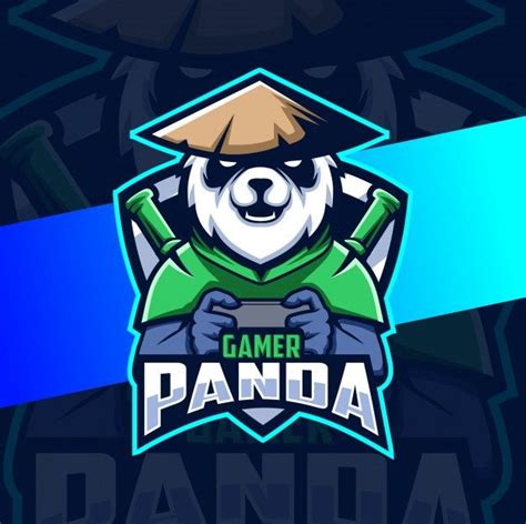 Panda Gamer Mascot Esport Logo Premium Vector Freepik Vector Logo