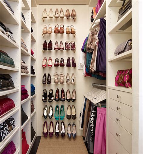 A small closet often doesn't have enough space for some traditional organization products—so consider improvising. Shoe Rack for Small Closet | Interesting Ideas for Home