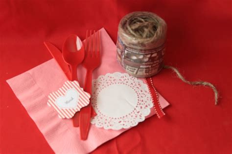 Doily Wrapped Napkins