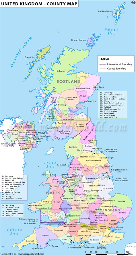 General map of the united kingdom. Buy UK County Map