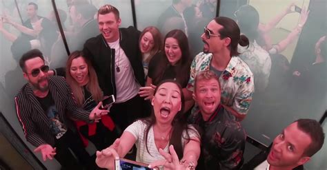 Backstreet Boys Surprise Fans In An Elevator Video Popsugar Entertainment