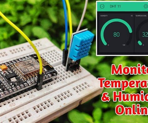 Esp8266 Nodemcu Dht11 Blynk Monitoring Temperature Humidity Using