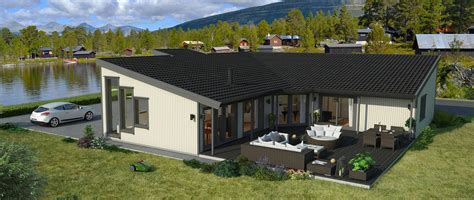 Bygge moderne hus på ett plan - Bergsøy