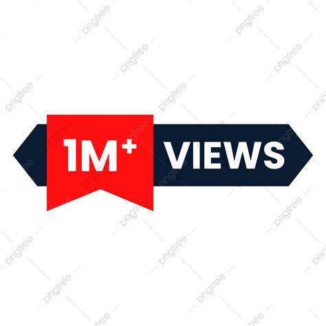 1m Views Celebration Youtube Thumbnail Design 1m Views Png 1 Million