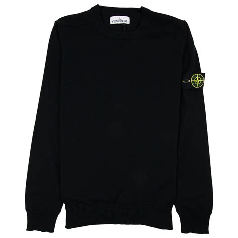 Stone Island 526c4 Knitted Sweatshirt Black V0029 ONU