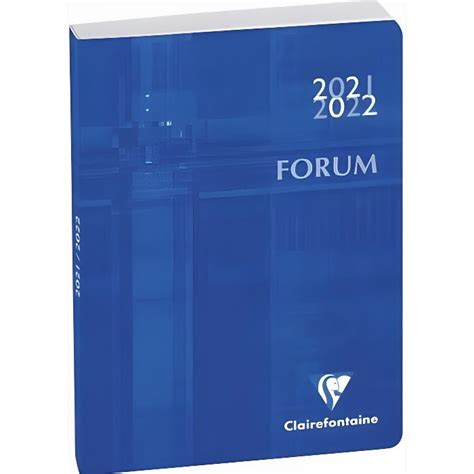 Agenda Scolaire 20212022 Forum Metric Exacompta 12 X 17 Cm Bleu Cdiscount Beaux Arts Et