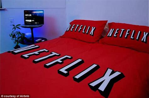 Netflix And Chill Themed Room With Cinema Screen And Themed Bed