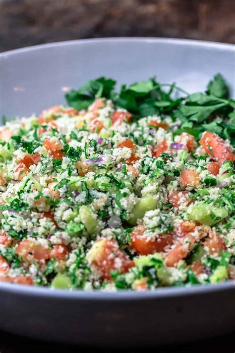 Mediterranean Cauliflower Salad Recipe Healthy Fresh The