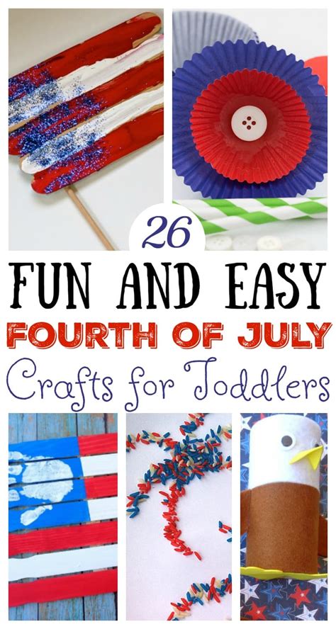 26 Fun And Easy Fourth Of July Crafts For Toddlers The Unprepared Mommy
