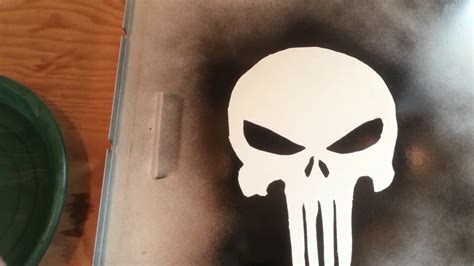 Punisher Skull Spray Paint Stencil Captions Todays