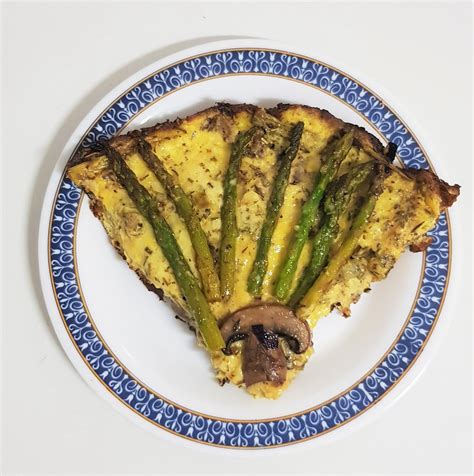 Crustless Keto Asparagus Quiche With Mushrooms Mind Food Matter