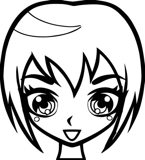 Anime Hair Coloring Page Coloring Pages