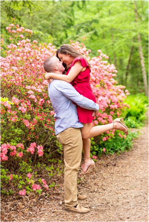 Spring Engagement Session At Brookeside Gardens Army Couple Hope Photography Spring Engagement