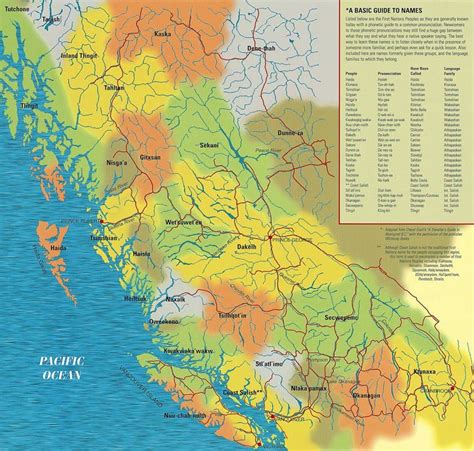 Pacific North West Larger Areas Of First Nations People Tutchone