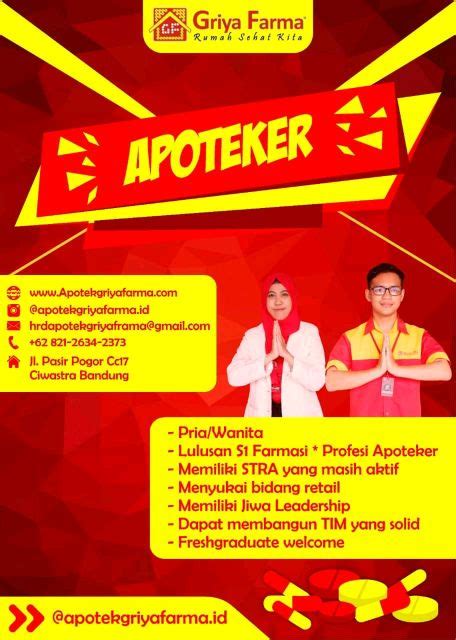 Maybe you would like to learn more about one of these? Lowongan Kerja Terbaru Apotek Griya Farma Bandung 2020 SMK ...