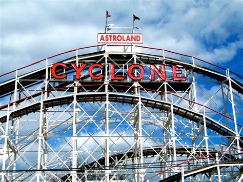 Cyclone Rollercoaster Coney Island A Photo On Flickriver