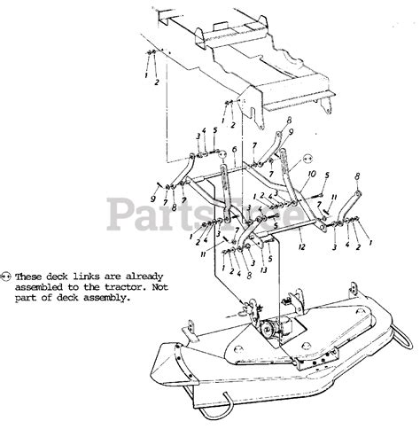 Mtd 195 958 000 Mtd Mower Deck Assembly Only 1985 50 Mowing Deck