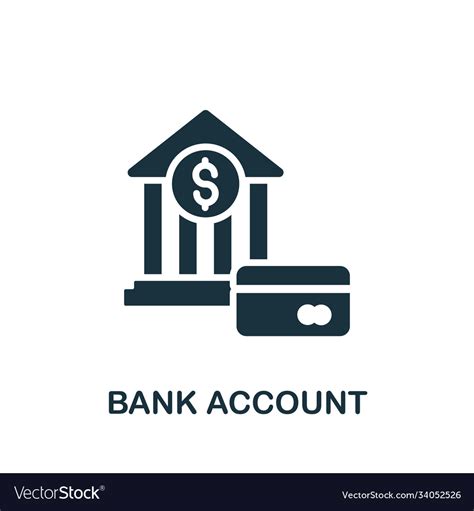 Bank Account Icon Simple Element From Banking Vector Image