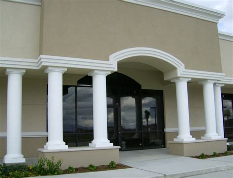 Straight Fiberglass Columns Covers And Wraps Contemporary And Classic